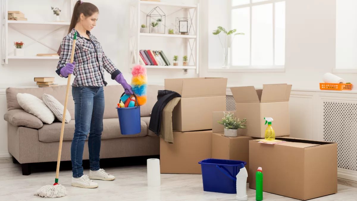 preparing cleaning supplies for a house clean out preparing cleaning supplies for a house clean out