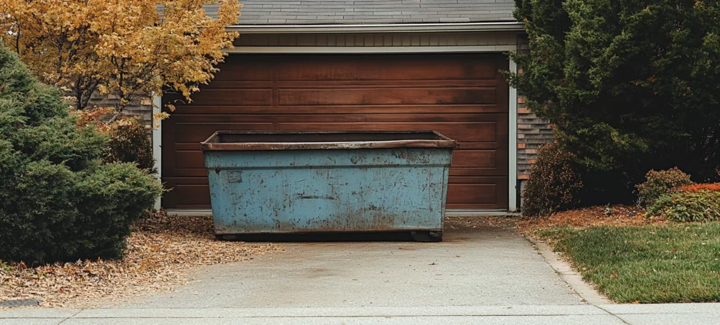 An empty dumpster