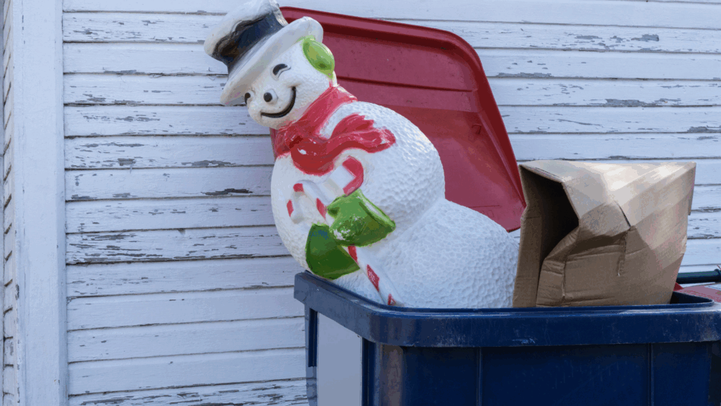 post holiday cleanup with daily dumpster